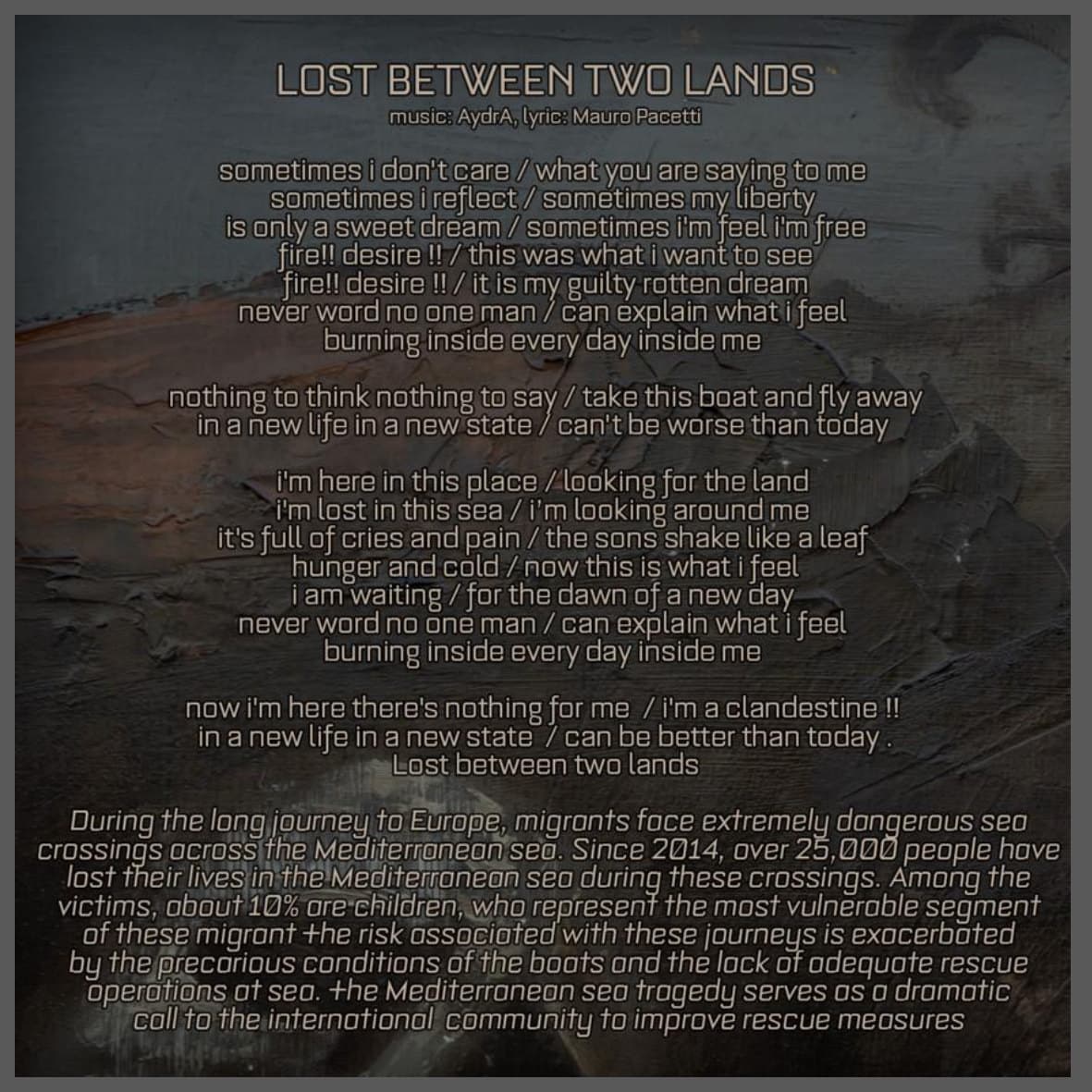 Lost Between Two Lands — lyrics from the booklet