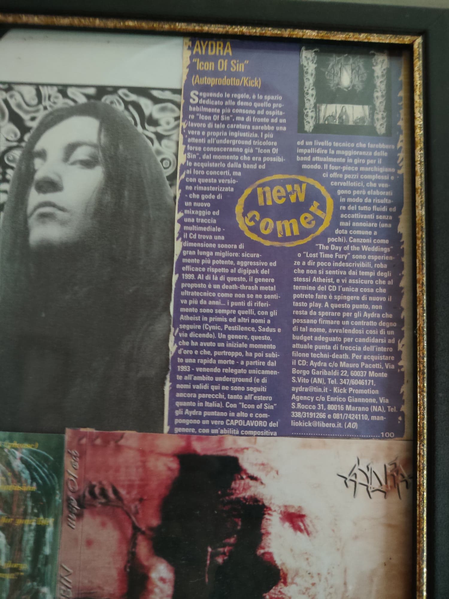 Icon of Sin — press review clipping